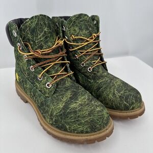 Timberland Pro Boots Size 8 Women Club Bee Line‎ X Combat Green Grass Bees